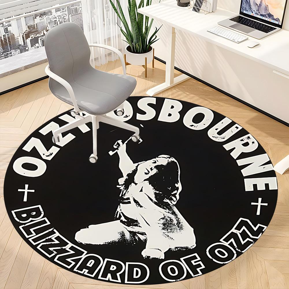 1pz Tappeto Sedia Ozzy Osbourne per Ufficio, Antiscivolo, Morbido e Durevole Tappeto da Ufficio per Decorazione d'Interni, Perfetto per Ufficio yy250925165