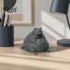 Modernes Katzen-Schreibtischzubehör 3D-gedruckte fette Figur, sitzende Statue zur Dekoration, sammelbares Ornament in Tierform, Geschenk für Liebhaber Ästhetik