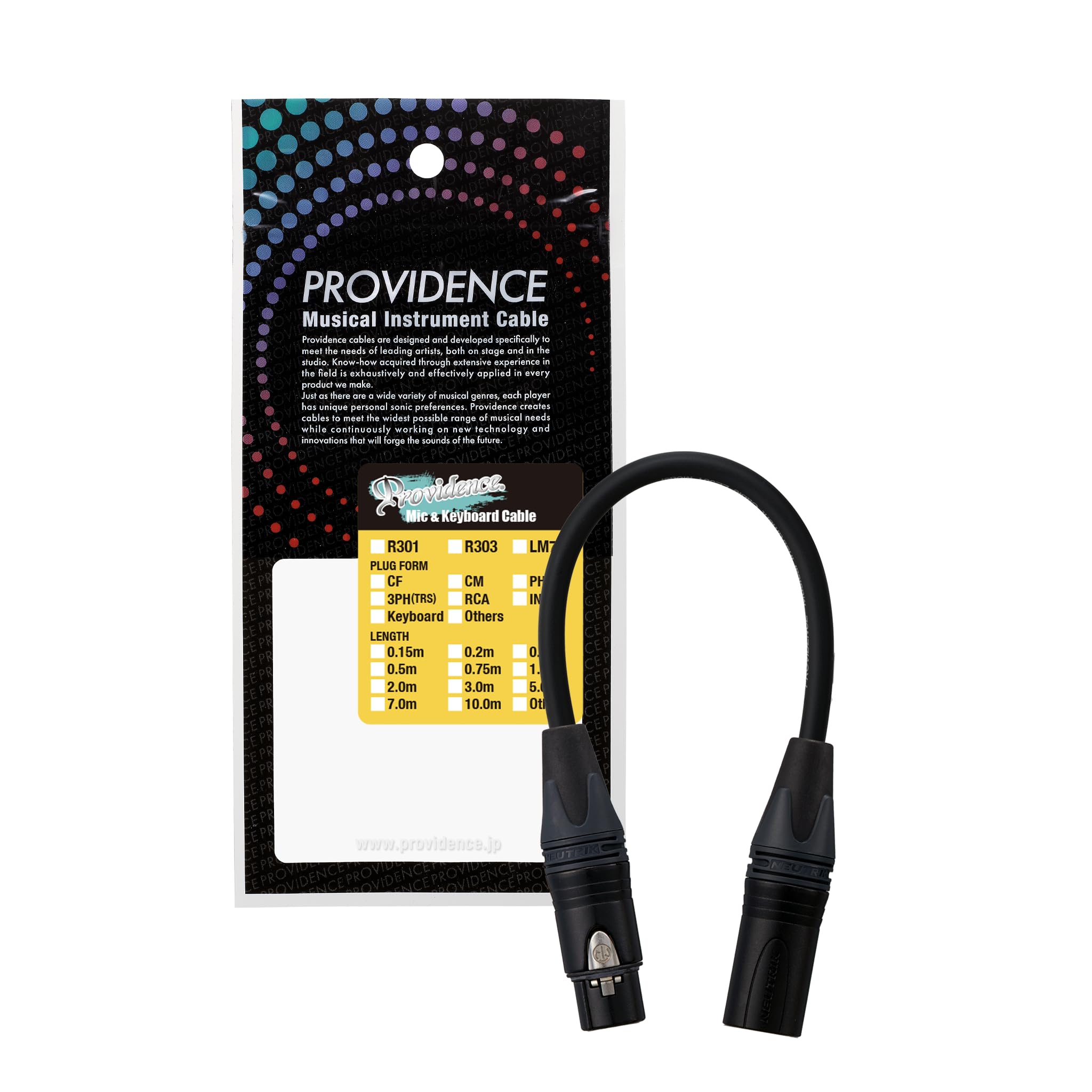 

Providence R301 CFCM 20cm Microphone Cable (Canon FemaleCanon Male)