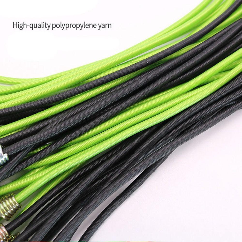 5 Stück Grün Schwarz Elastisches Seil Strapazierfähige Elastische Bungee-Kabel Gepäckseil Outdoor-Werkzeug