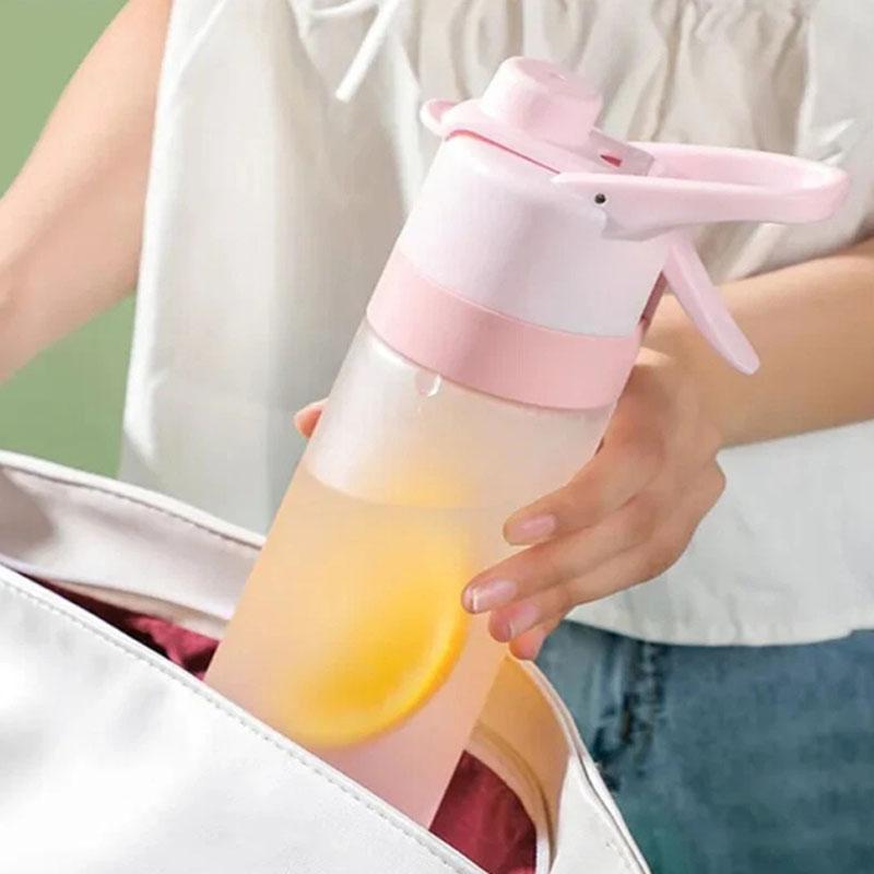 NEW 700ML Sport Spray Mist Water Bottle Cool Down Drinking Kettle Water Cup