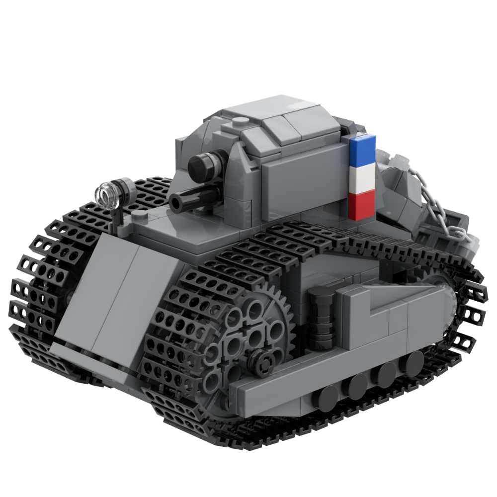 Erster Weltkrieg Zweiter Weltkrieg Französische Armee Panzer AMX-13 CHAR B1 BIS Somua S35 AMX-30 Renault FT-17 ARL44 Lorraine 155 Gepanzertes Militär Baustein Spielzeug
