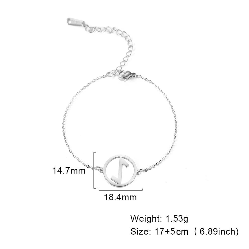 My Shape 24 Viking Runes Odin Stainless Steel Bracelet Adjustable Nordic Small Charm Cuff Bangle Jewelry Gifts for Women Female