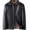 Pierre Cardin Men's Winter Sheepskin Leather Jacket with Fur Lining