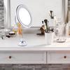 10X Magnifying Suction Mirror Fogless Shower Mirror with LED Light Bathroom Mirror 360 Degree Swivel for Home and Travel
