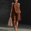 Women Spring Summer Casual Loose Two Piece Outfit Sleeveless Vest & Shorts Set
