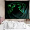 Wicked Print Tapestry, Backdrop, Easy Setup, Ideal for Bedroom, Office & Living Room, with Aesthetic Wall Hanging Decor.