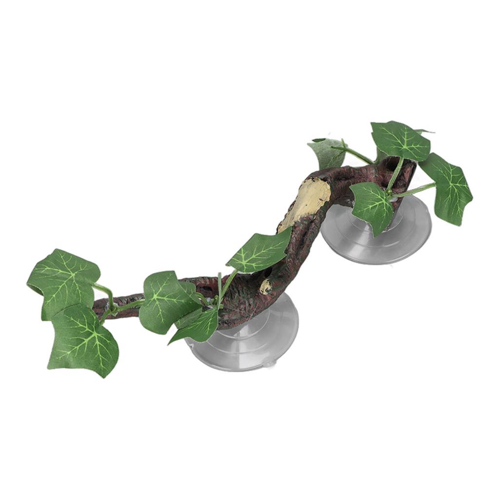 Reptile Corner Branch Simulation Natural Relieve Boredom Climbing Terrarium Plant Decoration for Aquarium Fish Tank