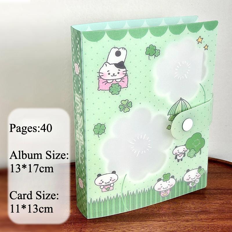 Kawaii A6 Photo Album Cartoon Panda Sticker Storage Books 5 Inch Suhsi Card Collection Book Retro Japan Shawo Style Wholesales