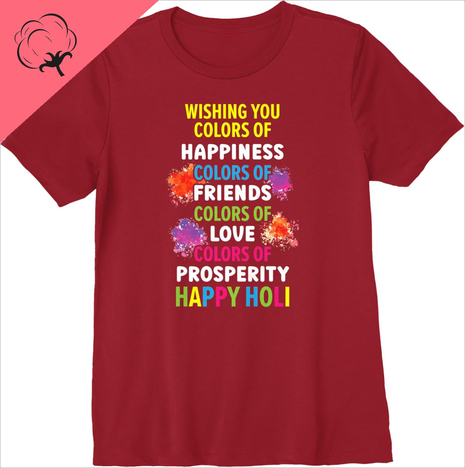 Ropa De Mujer Happy Holi Hinduism Hindu Buddhist Holi Festival Premium TShirt Women Y2k Goth Clothes S