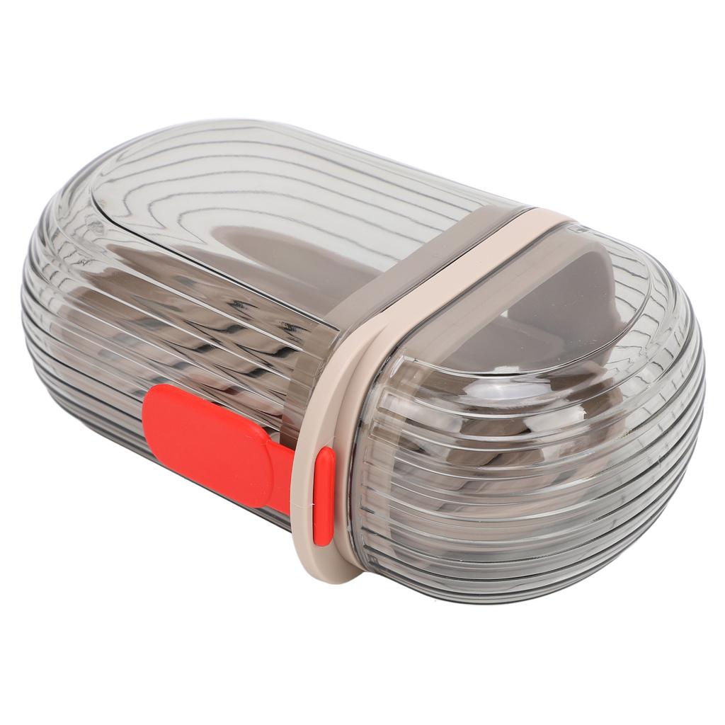 Travel Soap Case PET Leakproof Portable Soap Container with Lid Draining Tray for Traveling Camping Gym