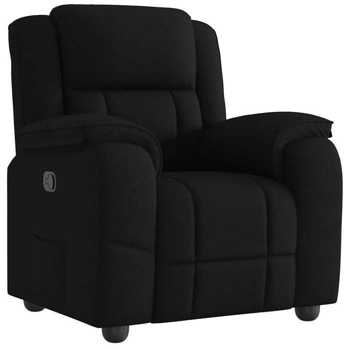 VidaXL Fauteuil inclinable Noir Tissu, fauteuil, fauteuil inclinable TV, poussette, fauteuil inclinable pour personnes 4015702