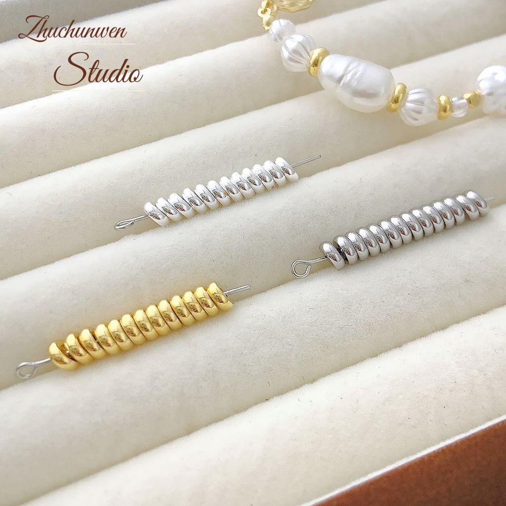 Koraliki Dystansowe ze Złota 18K/14K i Miedziowane do Tworzenia Biżuterii DIY i Bransoletek