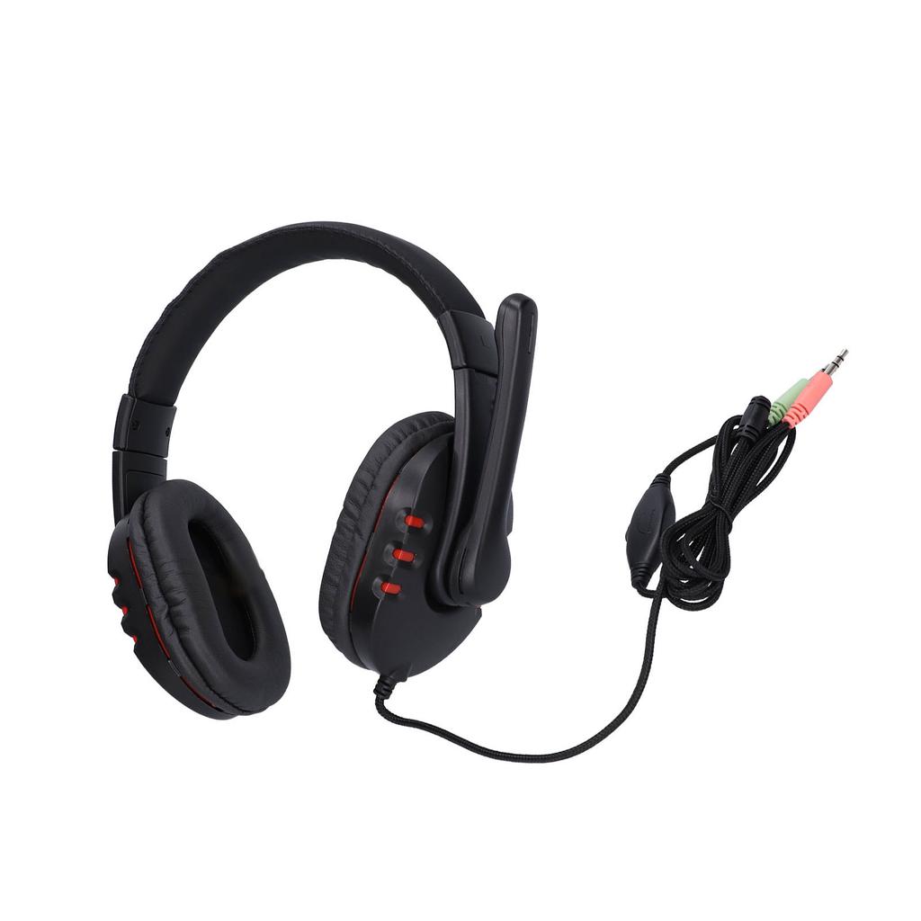Gaming Headset Verstellbare kabelgebundene Gaming-Kopfhörer mit drehbarem Mikrofon für 3,5-mm-Geräte