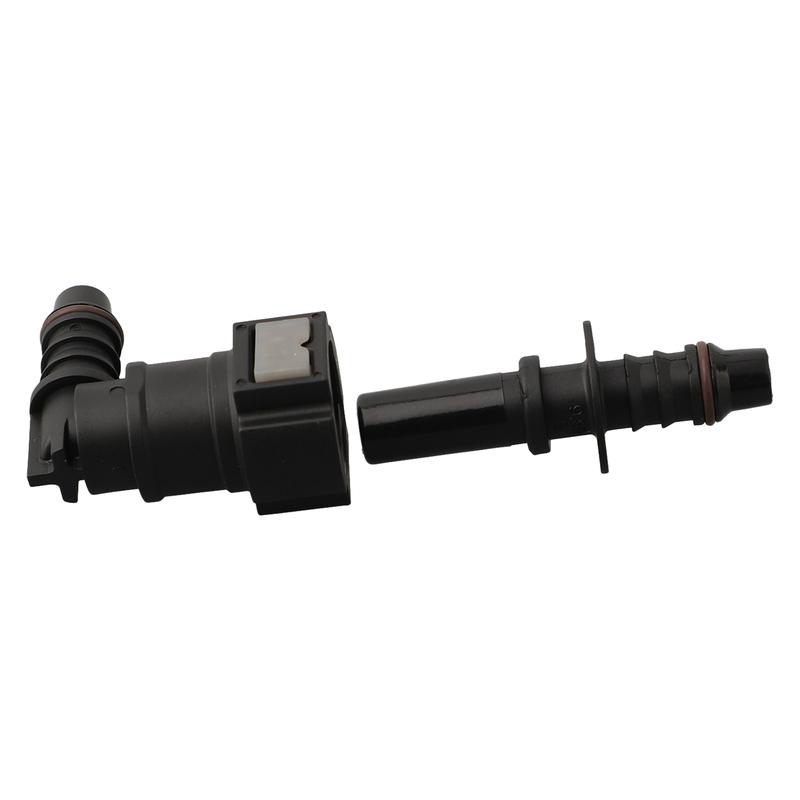 Fuel Line Quick Release Connector 90 Degree Elbow SAE 9 89 Nylon Hose with 8mm (516 ) Inner Diameter Fast and Tool Free Assembly
