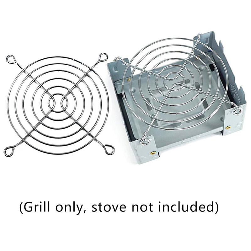 Hot Sale Mini Grilling Mesh Outdoor Alcohol Stove Mini Foldable Solid Stove Portable Camping серебряный