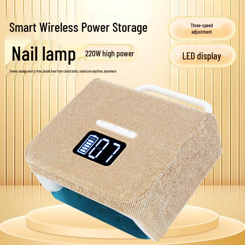 

High-Power Diamond Inlaid Fast Drying Nail Lamp for Salons