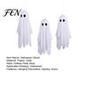 Creepy Window Displays 3Pcs Halloween Hanging Ghost Decorations, Spooky Flying with Party Favors Lanyard for Haunted House, Outdoor, Porch Yard Decor