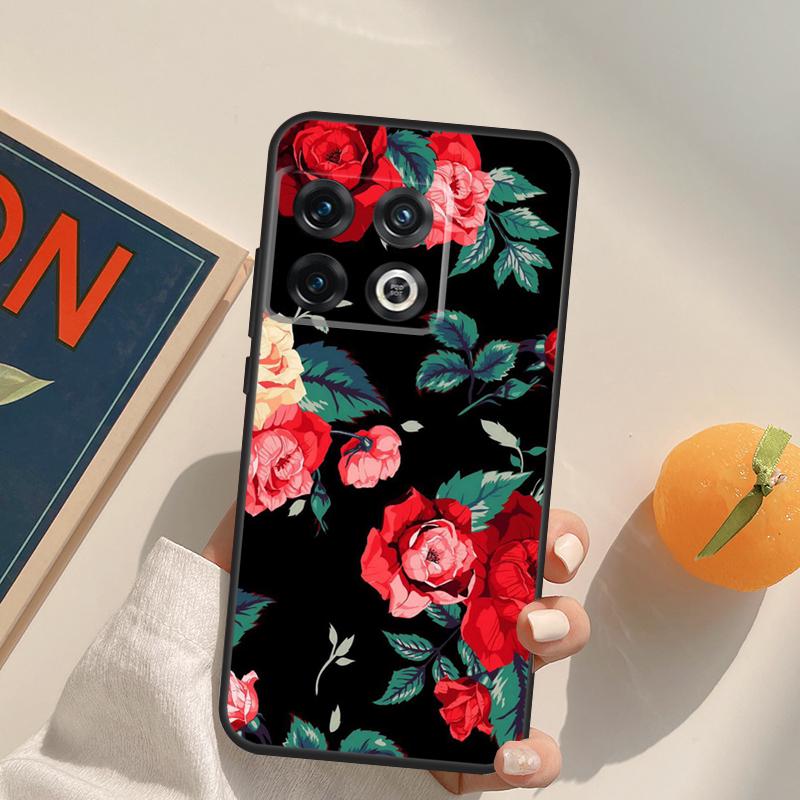 Beautiful Garden Red Roses Flowers Case For OnePlus 15 13 12 11 13R 12R 10T 8T 13T OnePlus Nord 5 CE 3 2 4 Lite N20 N30 Cover
