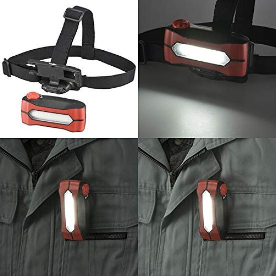 OHM Electric LED 350 Multi-Purpose Headlamp, Waterproof, Lumens, LC-W1COB-R, 08-0951