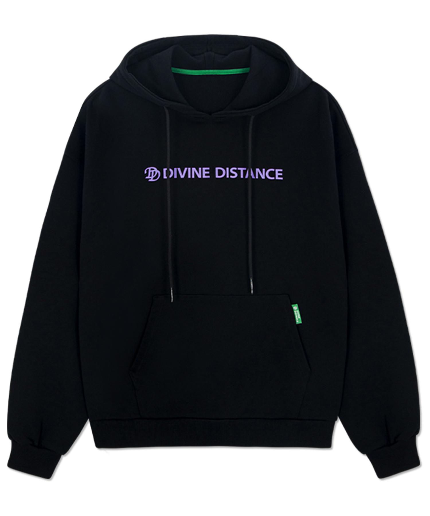 Divine Distance Signature Lettering Hoodie [Black] L