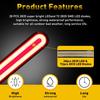 Universal Motorcycle LED Lights Tail Brake Flowing Stop Lamp Turn Signal ATV