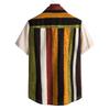Men S Short Sleeve Loose Fit Striped Shirt