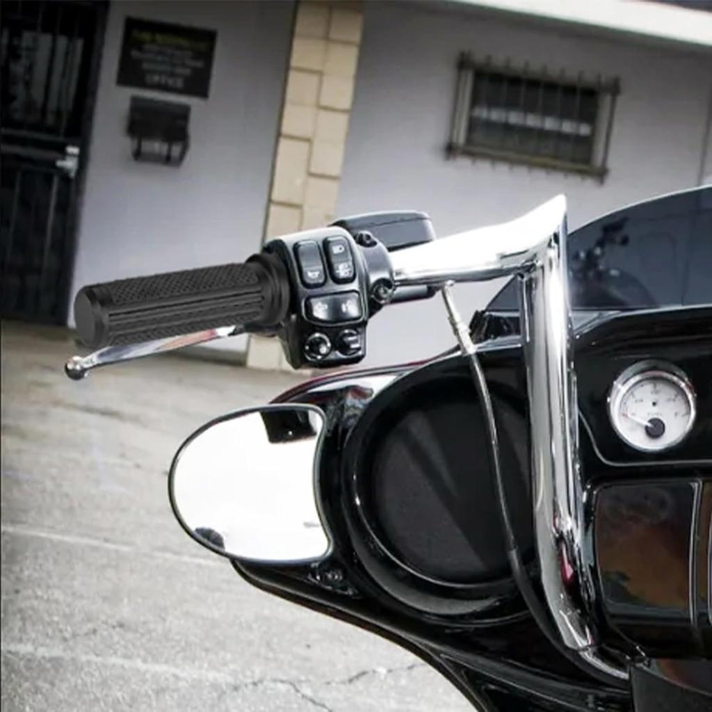 HDBUBALUS Motorcycle Hand Grips Cable Throttle Handlebar Grips Fit for Harley Dyna Softail Touring Road King Road Glide Sportster 48 72 883 1200