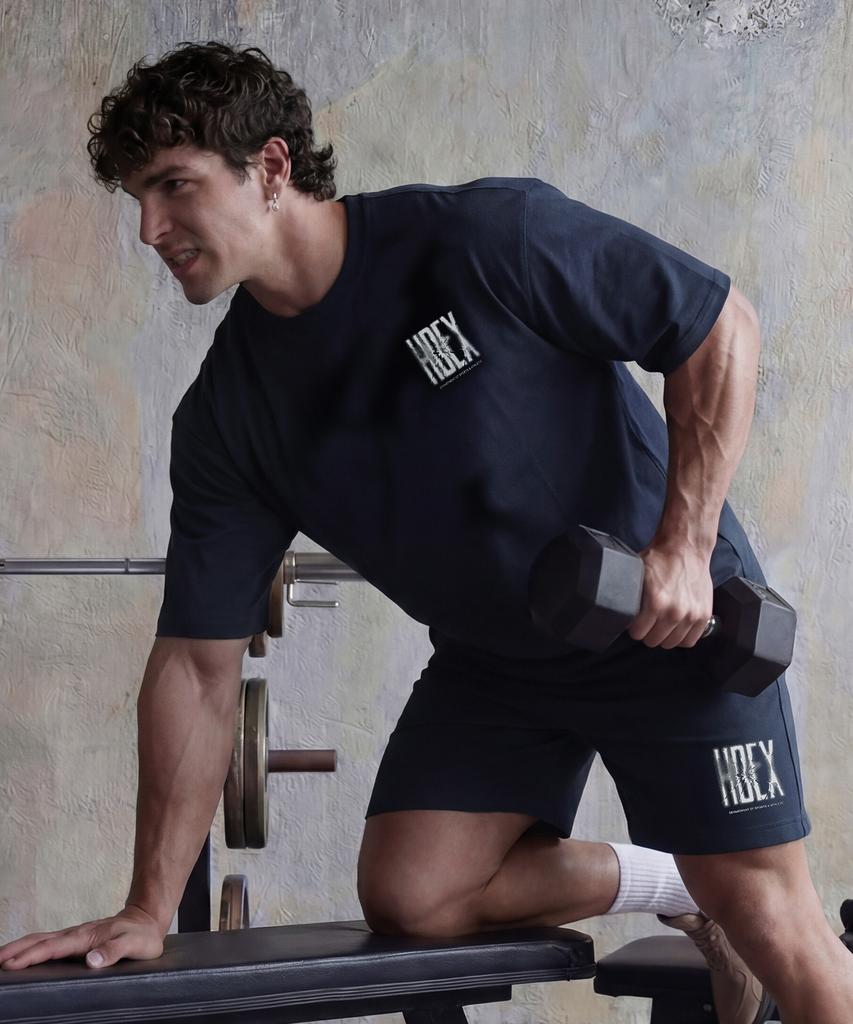 HDEX Crack Printed Short Sleeve (Navy)