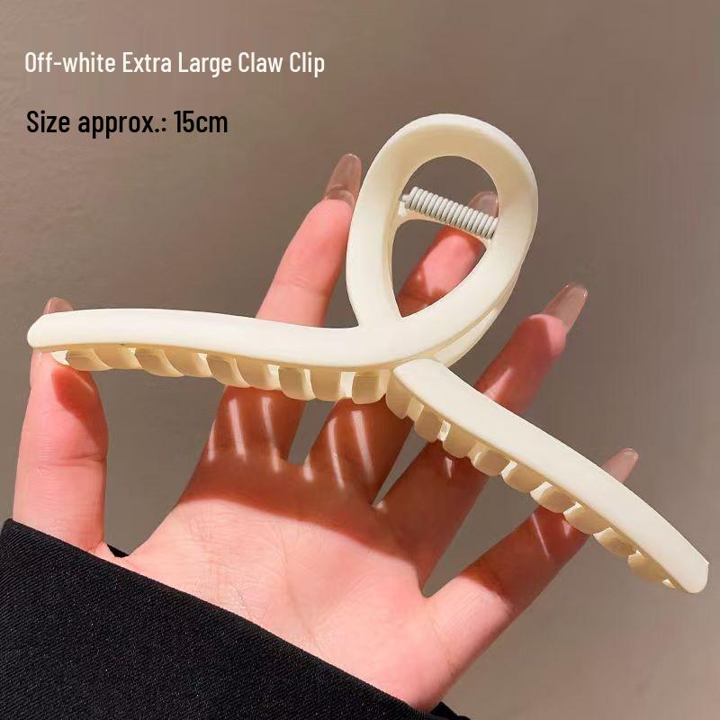 Large French Retro Claw Hair Clip for Elegant Women's Hairstyles.