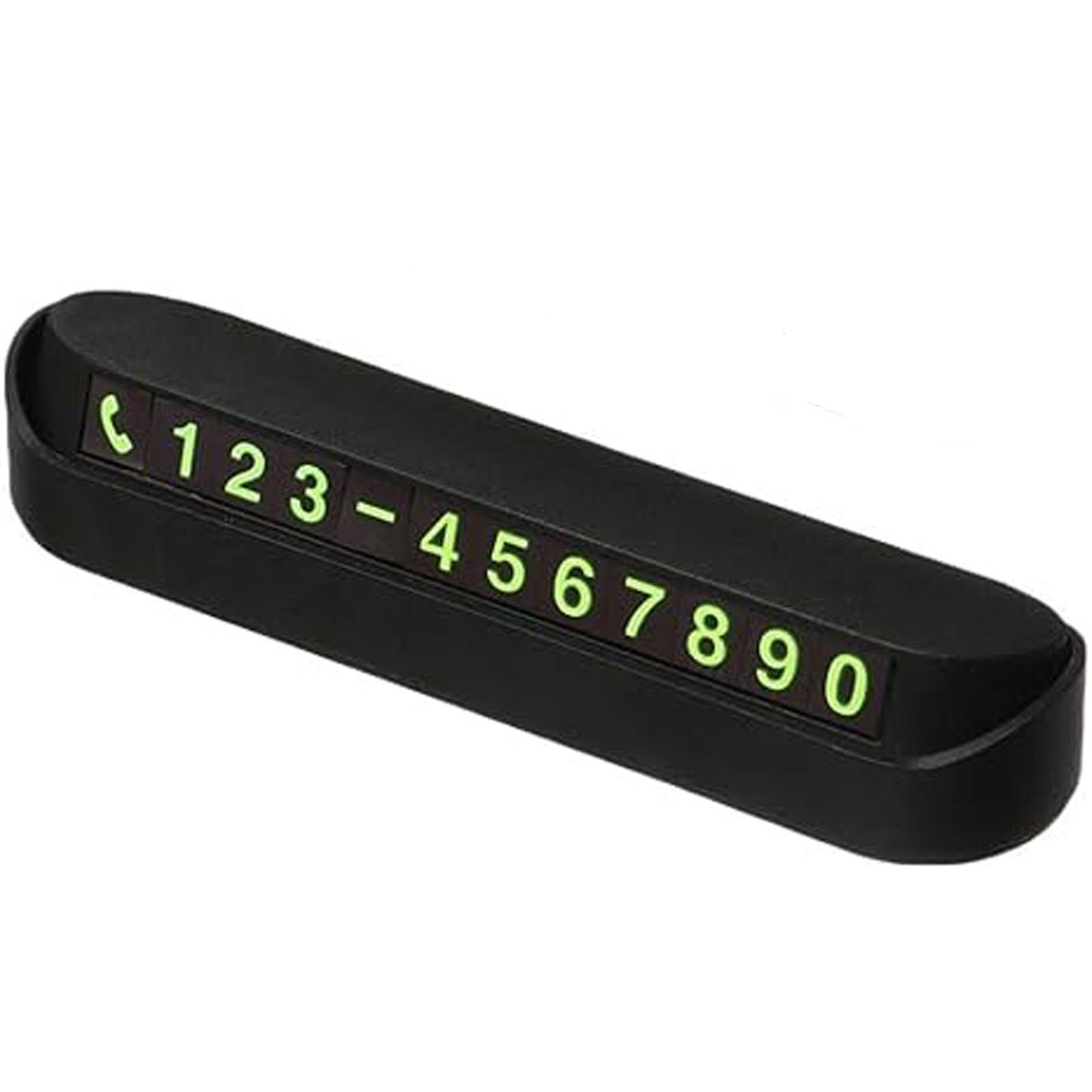 

Car Temporary Parking Card Plate,Car Parking Phone Number Telephone Number Plate,Cars Dashboard Hidden Phone Number Plate, Car Parking Number One Size