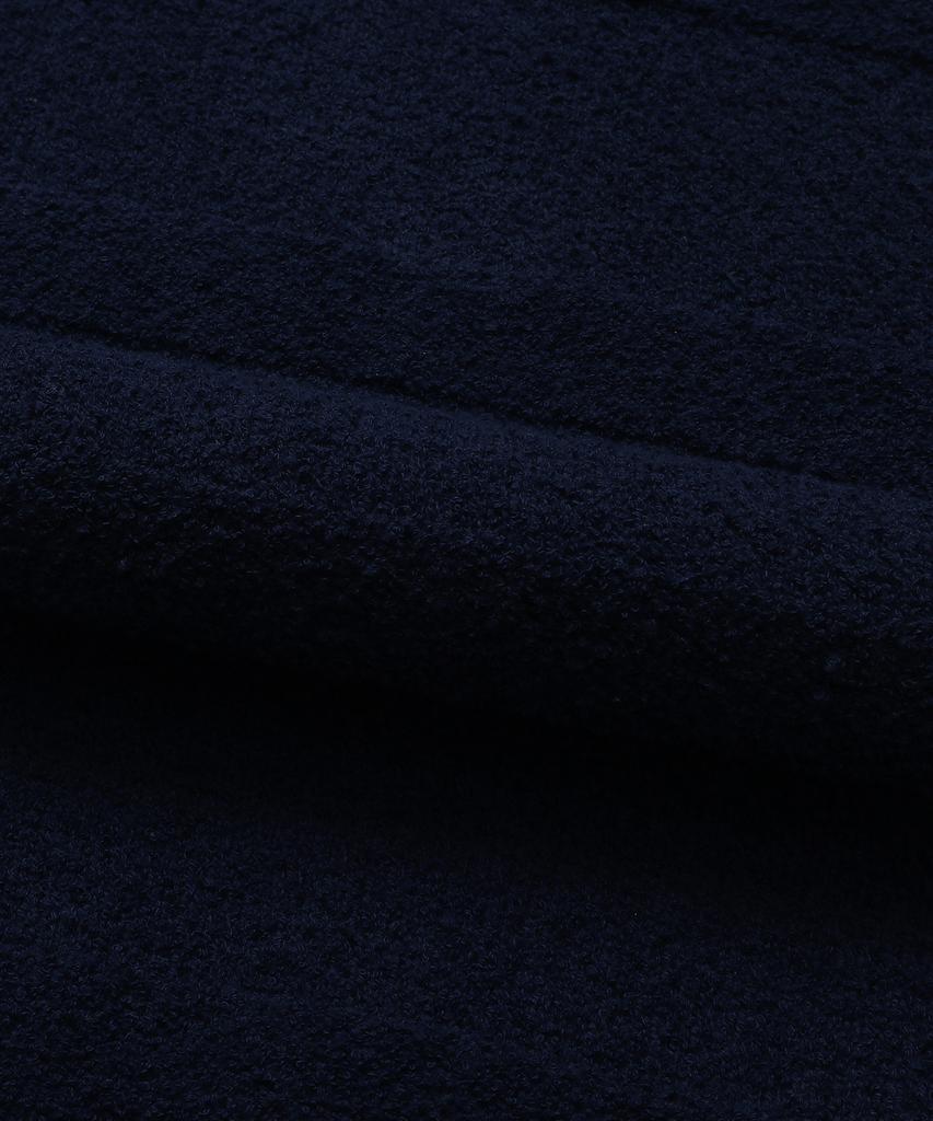 CONNECT KINLOCH Terry Button Collar Short Sleeve Knit (Navy)