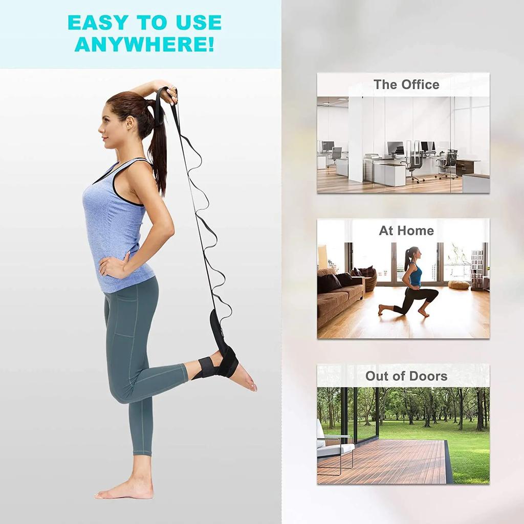Beinstreckband  Flexibilitäts-Stretchband  Rehabilitations-Fitnessband  Plantarfasziitis-Trainingsgürtel Fußpflege
