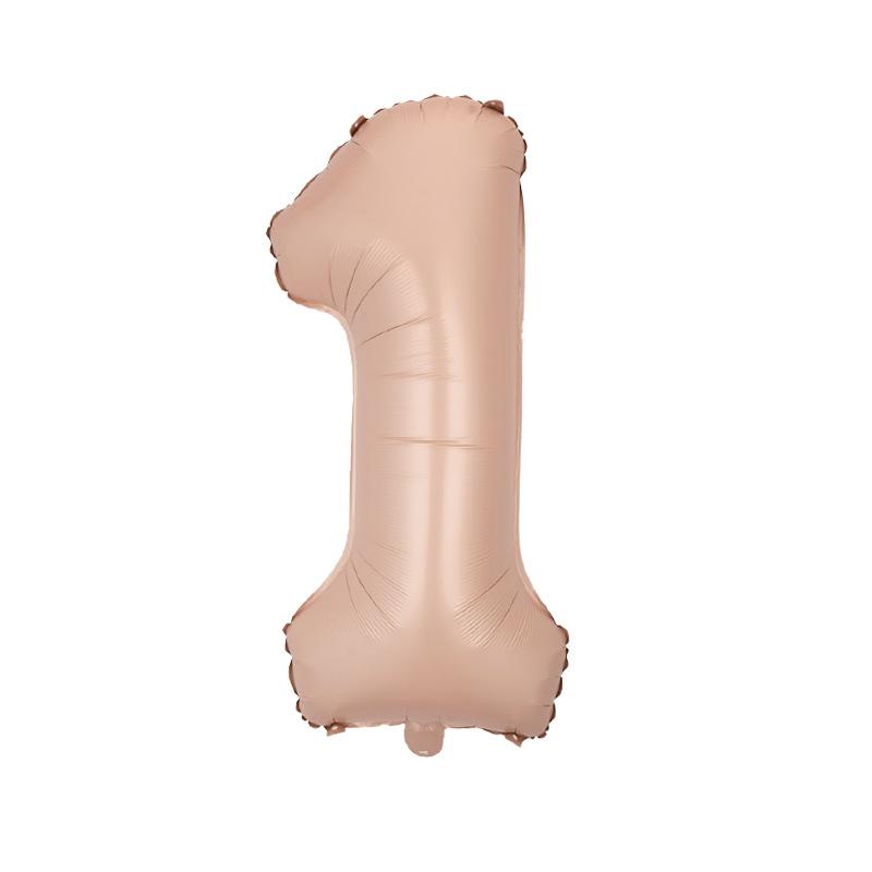 32 Inch Digital Balloon Rose Red Digital Caramel Color Medium Digital Helium Balloon Can Float