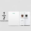 USB Modular Sockets And Switches EU French Socket Module  for EU Standard Wall Mount DIY