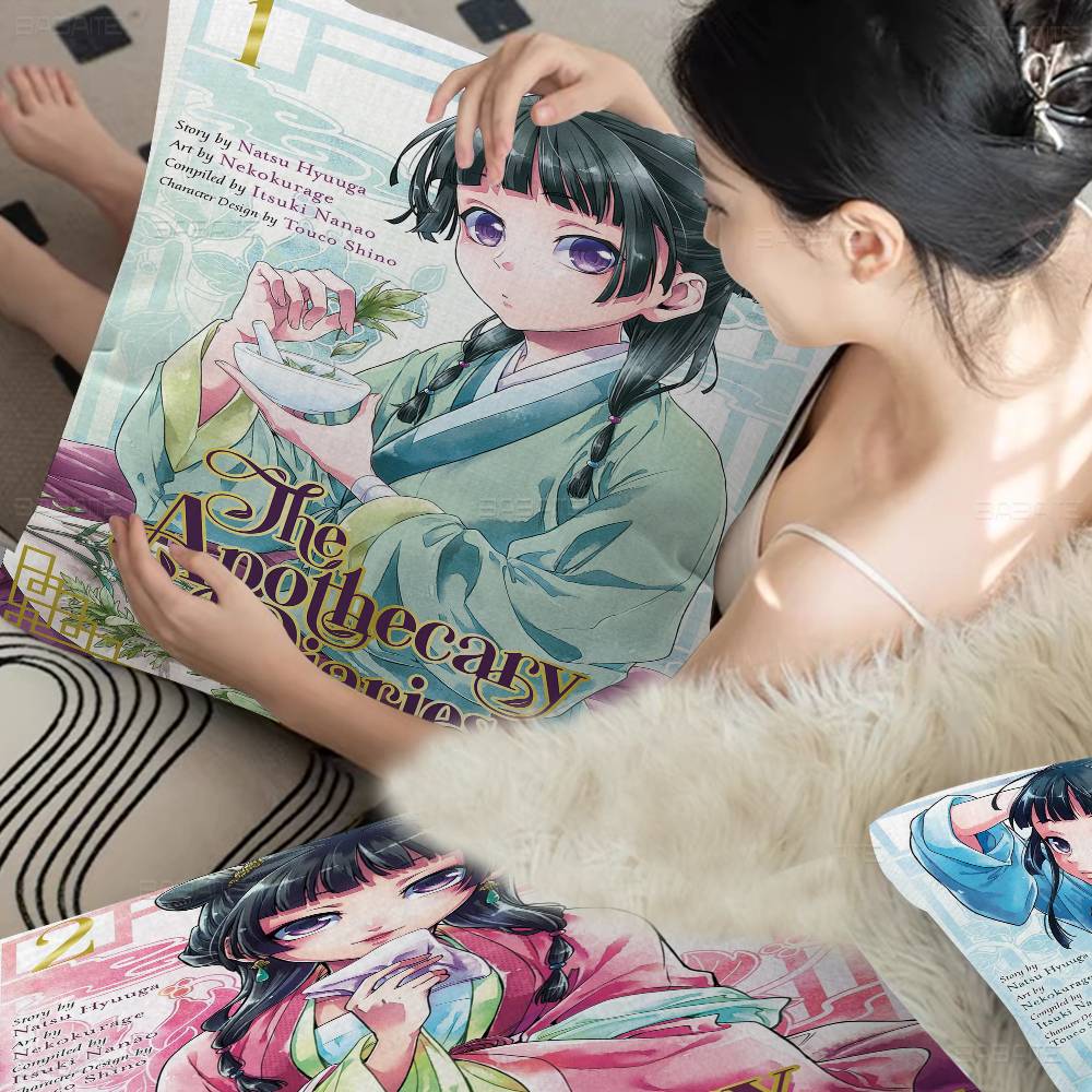 Anime The Apothecary Diaries Pillowcase toon Gift Cushion Cover Bedroom Home Sofa Chair Seat Decor pillow case