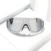 Windproof UV-Protection Sunglasses: Stylish Unisex Large Frame for Outdoor Fashion