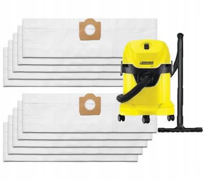 10x bolsas para aspiradora karcher wd3 se4001 wd2 plus kwd v-17 v-15 v12