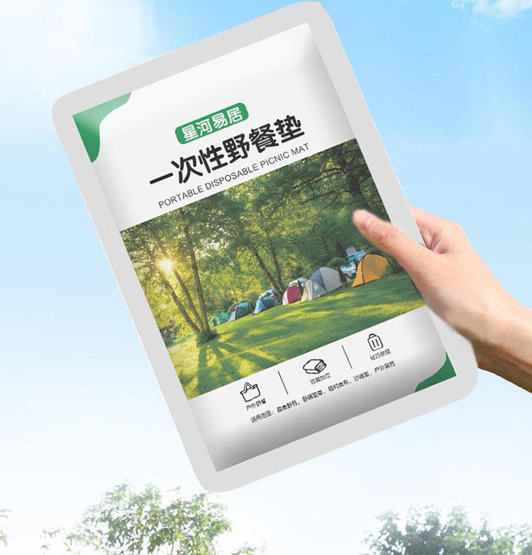 Portable Non-Woven Moisture-Proof Picnic Mat - Thick, Printed, and Easy to Carry for Outdoor Use
