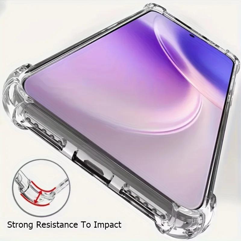 EUCAGR Transparent Phone Case for Vivo X300 Pro X300 Ultra Soft Silicone Back Cover for Vivo X300S Clear Shock Proof Airbag Case