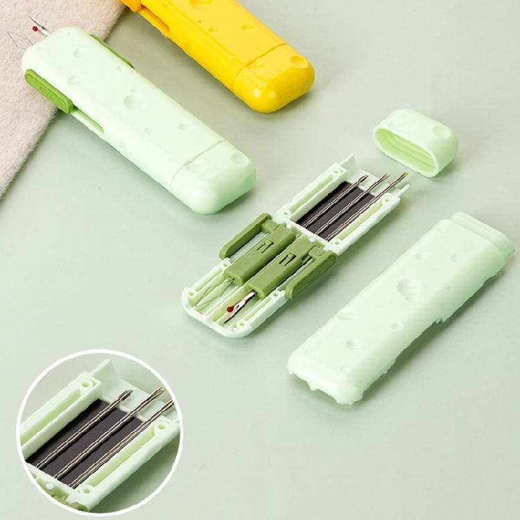 Multifunctional 3 In 1 Needle Threader Sewing Thread Remover Magnetic Pin Case Retractable Seam Unpicker and Threader