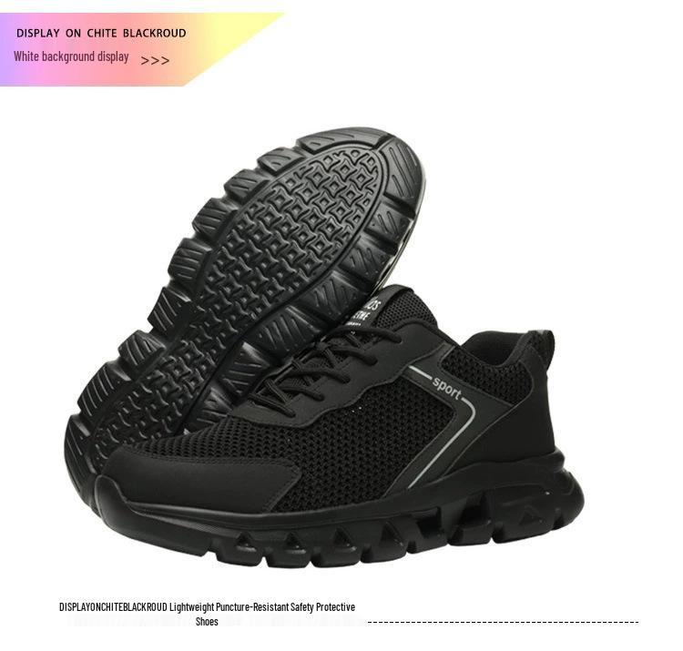 Unisex Steel Toe Mesh Safety Shoes: Lightweight, Breathable Anti-Smash & Anti-Puncture Work Footwear