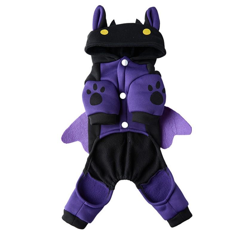 Festive Pet Costume Small To Medium Dogs Christmas Themed Plush Dog Outfit Two-Legged Design