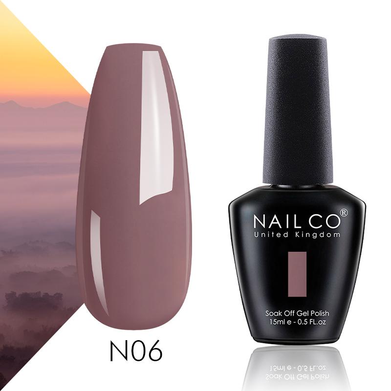 NAILCO 15ml Autumn Winter Brown Coffee Gel Nail Polish Design Nail Art Khaki Nude Color Series Glitter Manicure Set UV Nails Gel