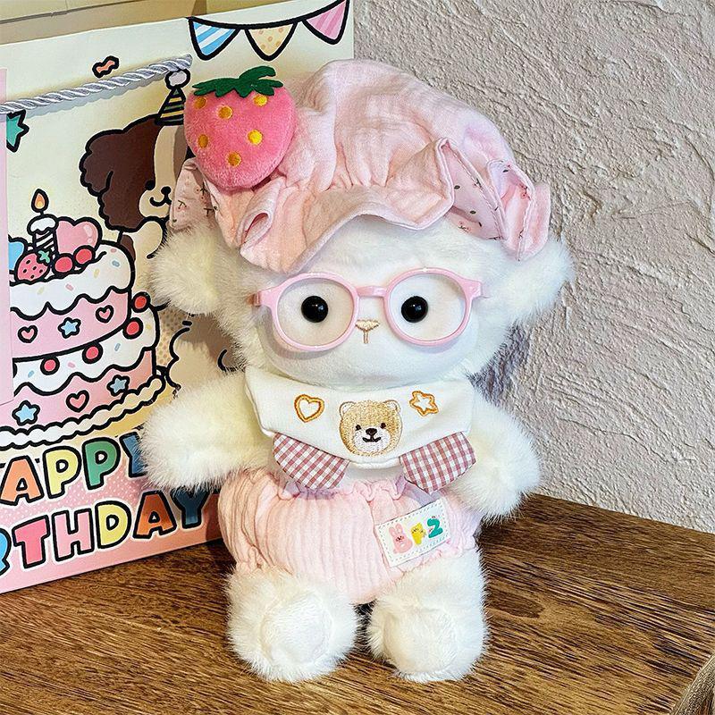 Soft Angel Sheep Plush Toy Adorable Fluffy Stuffed Doll Sweet Sleep Companion Perfect for Girls Birthday Gift Nursery Decor