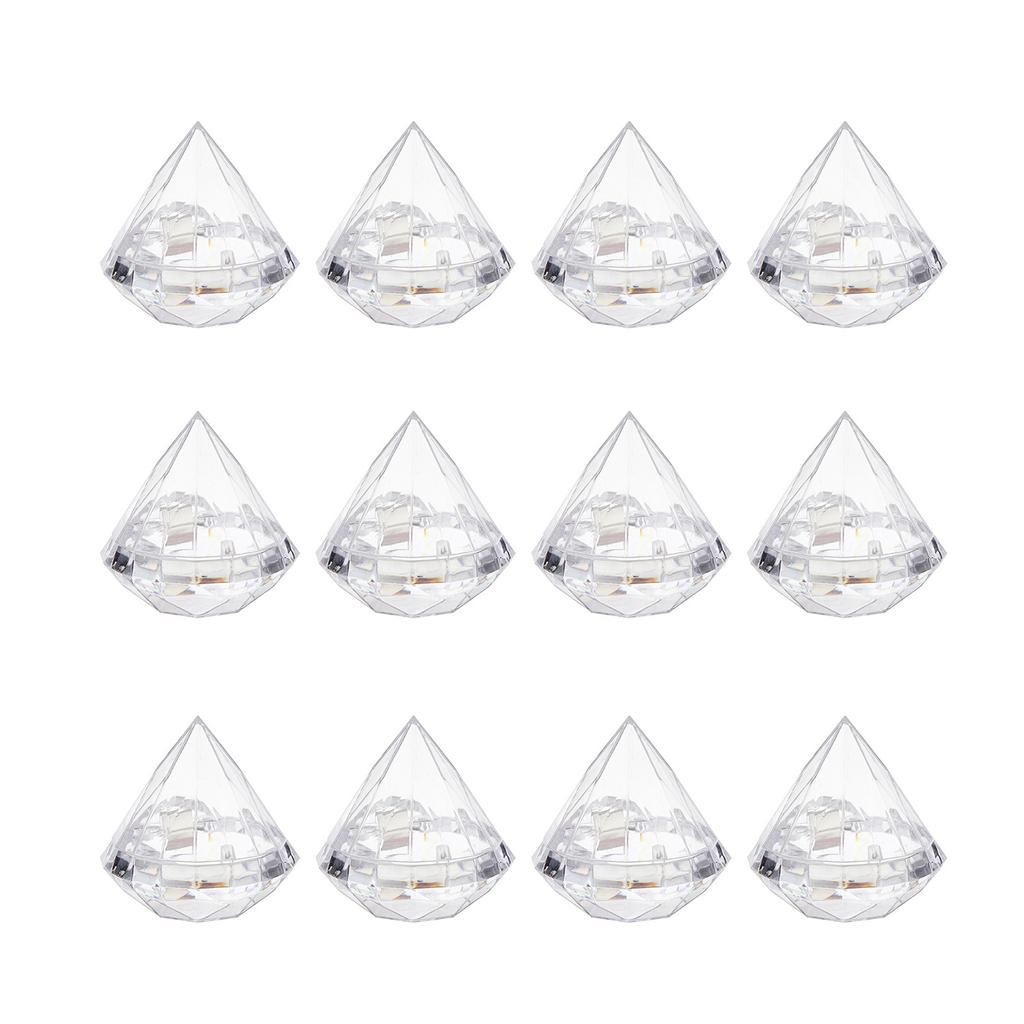 10Pcs Large Diamond Shaped Candy Boxes with Lid Versatile Diamonds Shaped Gift Boxes for Party Sweets and Small Trinkets