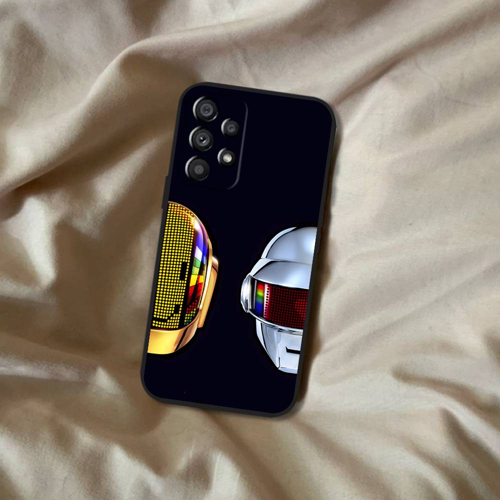 D-Daft Punk Band Phone Case For Samsung  A20,A21s,A22,A31,A32,A52,A53,A72,73,A80 Soft Black Cover