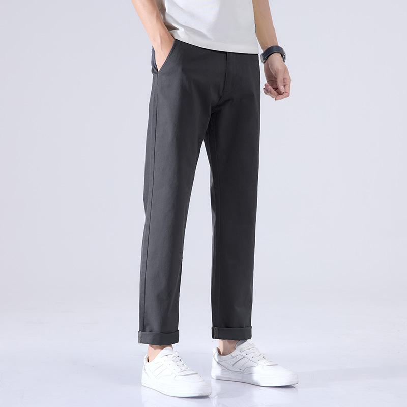 

Весенне-летние новые мужские эластичные брюки, мужские деловые свободные прямые повседневные брюки, мужские брюки 38