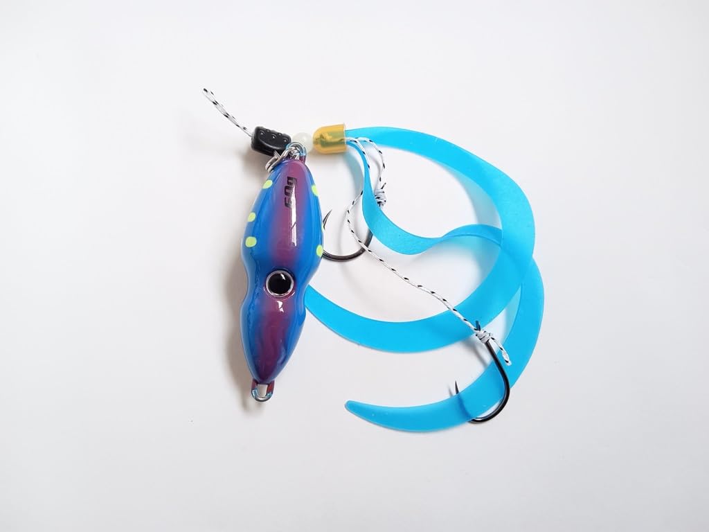 Omock Rock-Form Tintenfisch Form Leuchtende Angelruten in und Angelruten für Rotes Meer und Angelruten für und x 3 Ruten und 45g/60g Blau, Gelb, Orange,