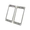 2PCS Guitar Humbucker Pickup Frames Easy Installation Mounting Rings with Screws Replacement Pickup Rings Metal Texture